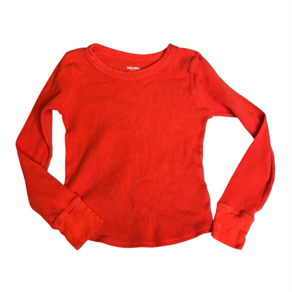 Old Navy Girls Waffle Knit Tee, xl